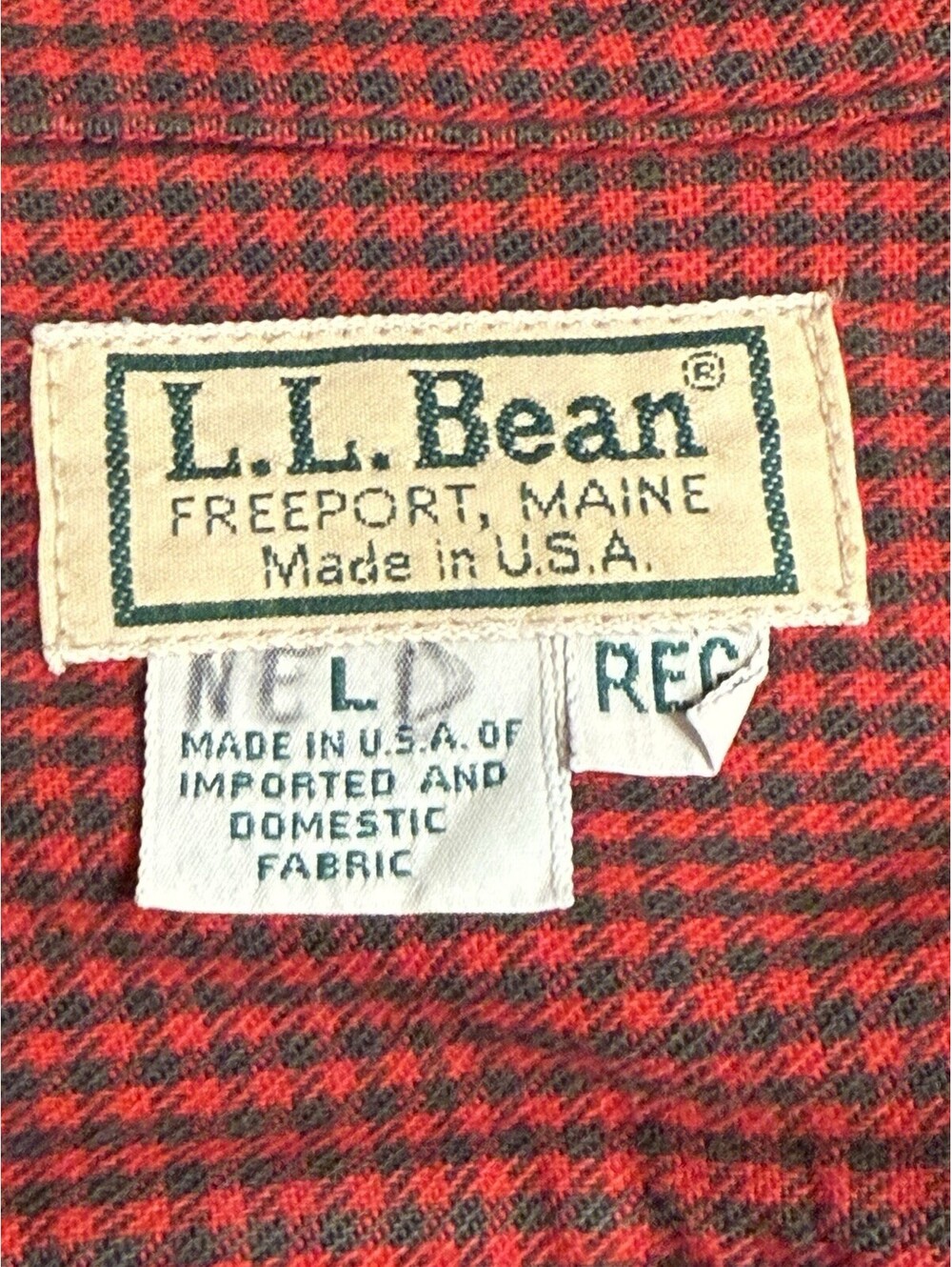 Vintage LL Bean Denim Flannel Lined Shirt Shacket Made In USA Size L - Picture 4 of 9